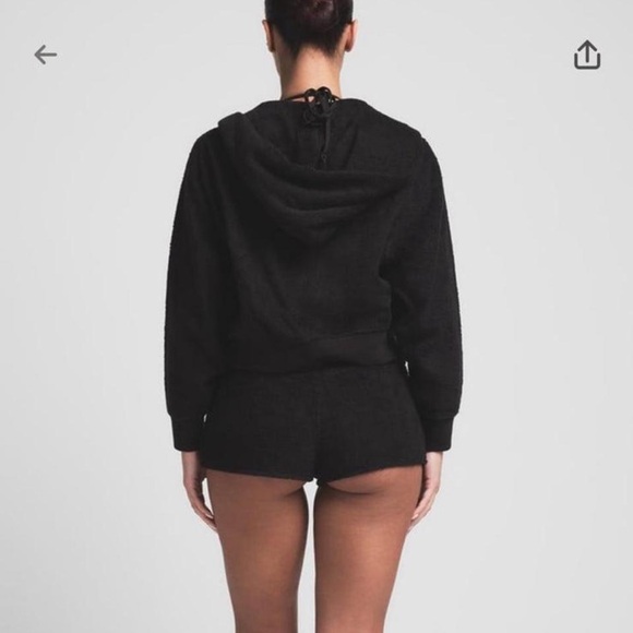 SKIMS Terry Cover Up Zip Up Hoodie - Picture 3 of 3